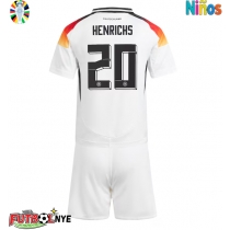 Camiseta Alemania Benjamin Henrichs #20 Primera Equipación para niños Eurocopa 2024 manga corta (+ pantalones cortos)